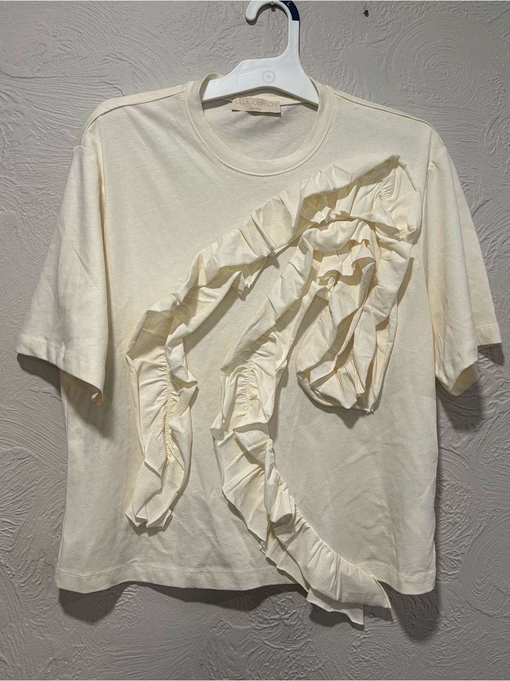 Ulla Johnson Aris ruffle-detail T-shirt Size Small